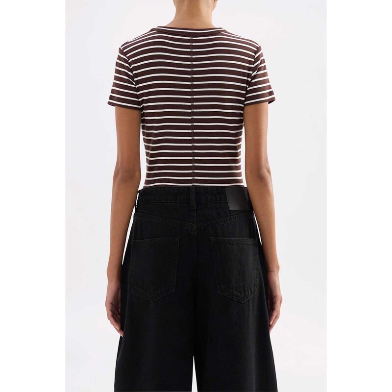 Nude Lucy Organic Stripe Baby Tee image number 1